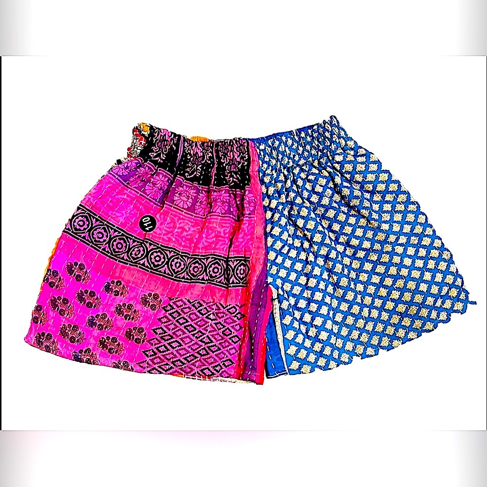 Handmade Patchwork Reversible Shorts. Size XS/S. Brand New. - Picture 2 of 9